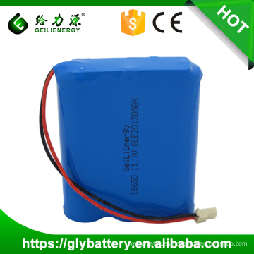 Batería li-ion recargable del precio al por mayor 18650 11.1V 2000mah